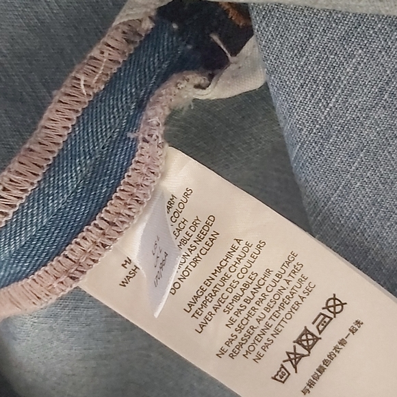 Urban Outfitters BDG Denim Mini Dress in Blue Denim Size Large - Picture 8 of 9